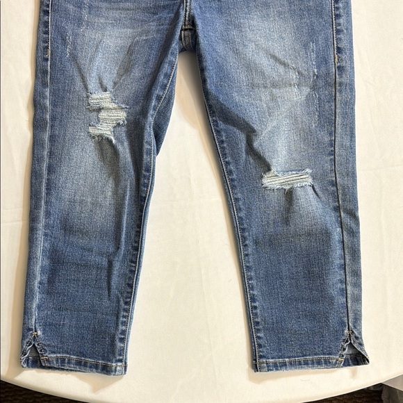 Blue Skinny Jeans with Distressed Details - Picture 5 of 8